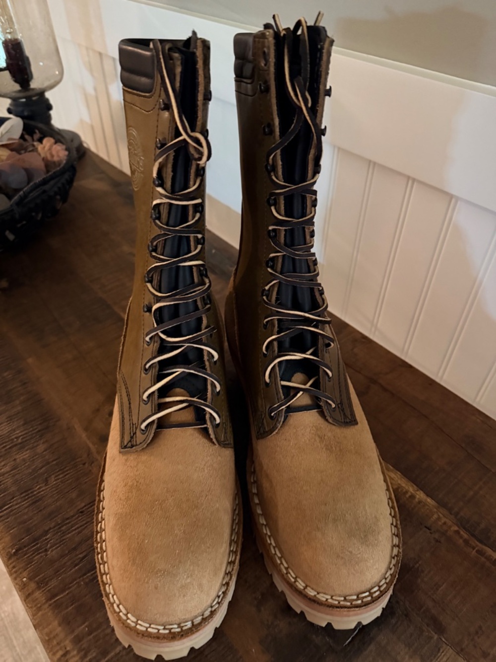 FRANK'S BOOTS HANDMADE LOGGER / WORK BOOTS - MEN'S 7E - LIKE NEW - Picture 2 of 8